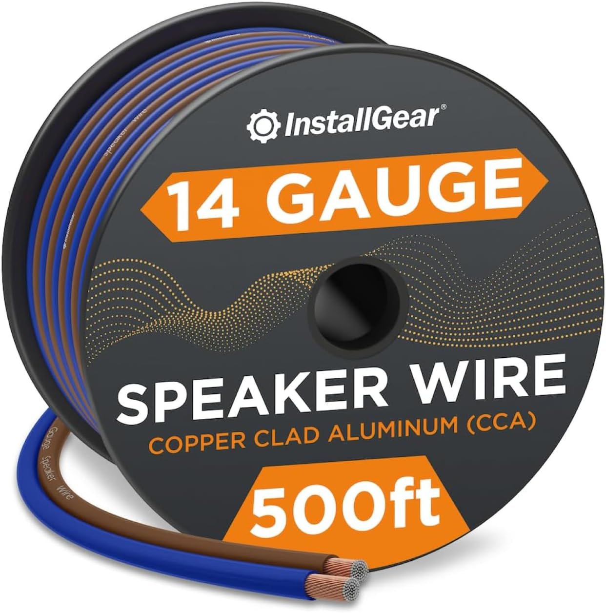 Cable altavoz 14 AWG 500 pies uso automóvil y cine