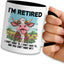 Taza café cerámica estampado vaca 11oz regalo despedida