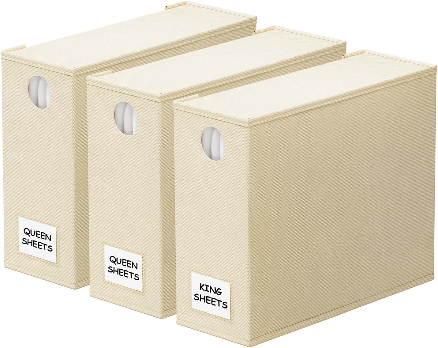 Organiz. sábanas plegable con ventana XL Queen y King