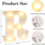 6 Letras LED 6.2pulg Brillantes para Boda Mesa