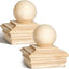 2 Tapos Poste Madera 4x4pulg Resistentes Putrefacción Cedro