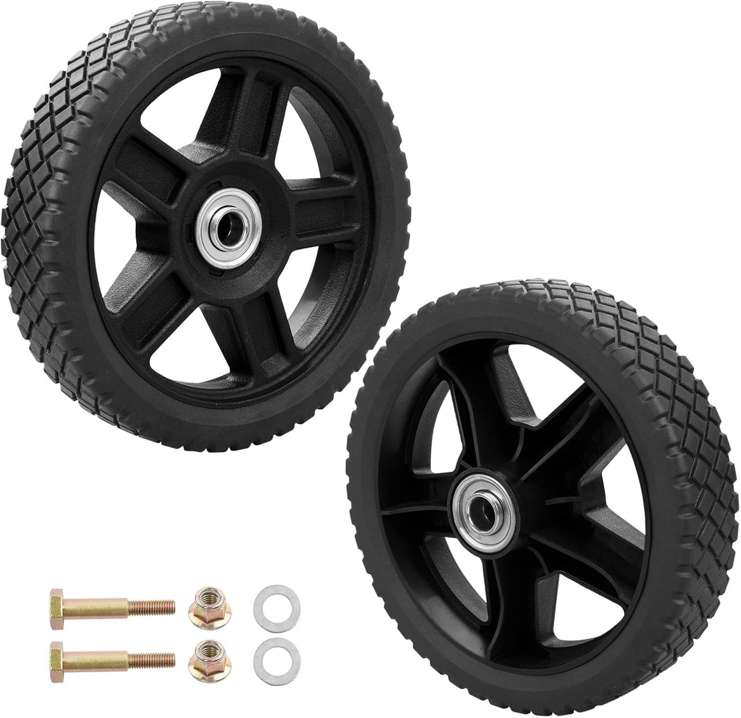 Ruedas cortacésped 7" set 2 orificio 0.5"