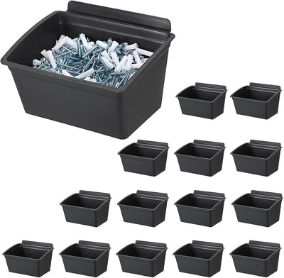 15 Cubos Organiz. Pared Listones Plástico Garaje