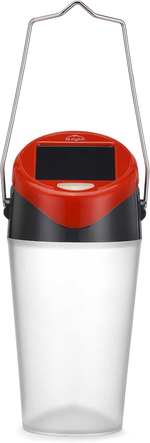 Linterna LED recargable con energía solar para camping