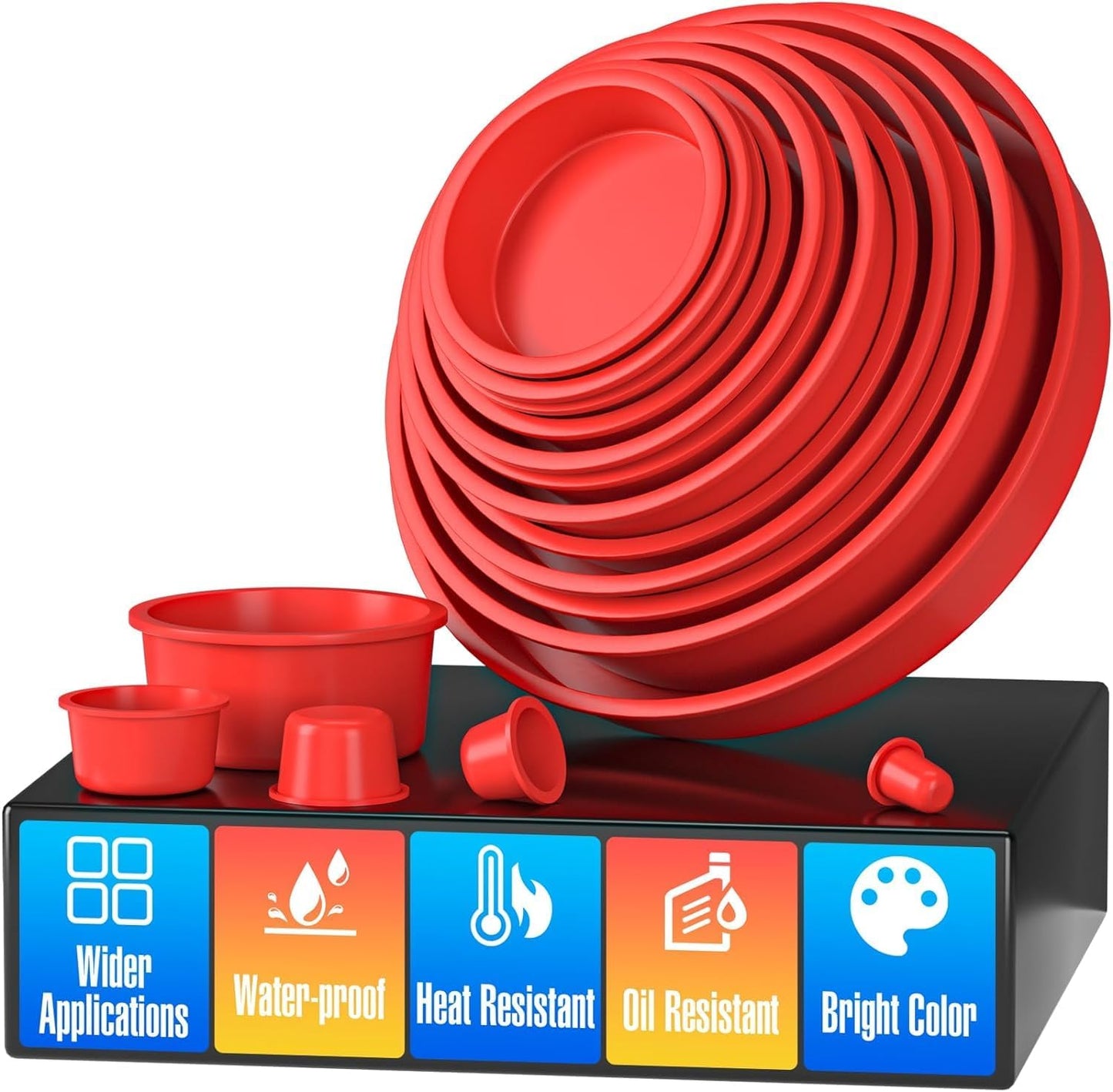 Kit 17 Pzas Tapones Tapa Automotriz para Pruebas Fugas