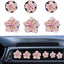 Set 3 clips ventilación auto decoración hibisco y cerezo
