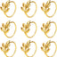 6 Servilleteros Metal Dorado para Mesa Comedor Fiestas