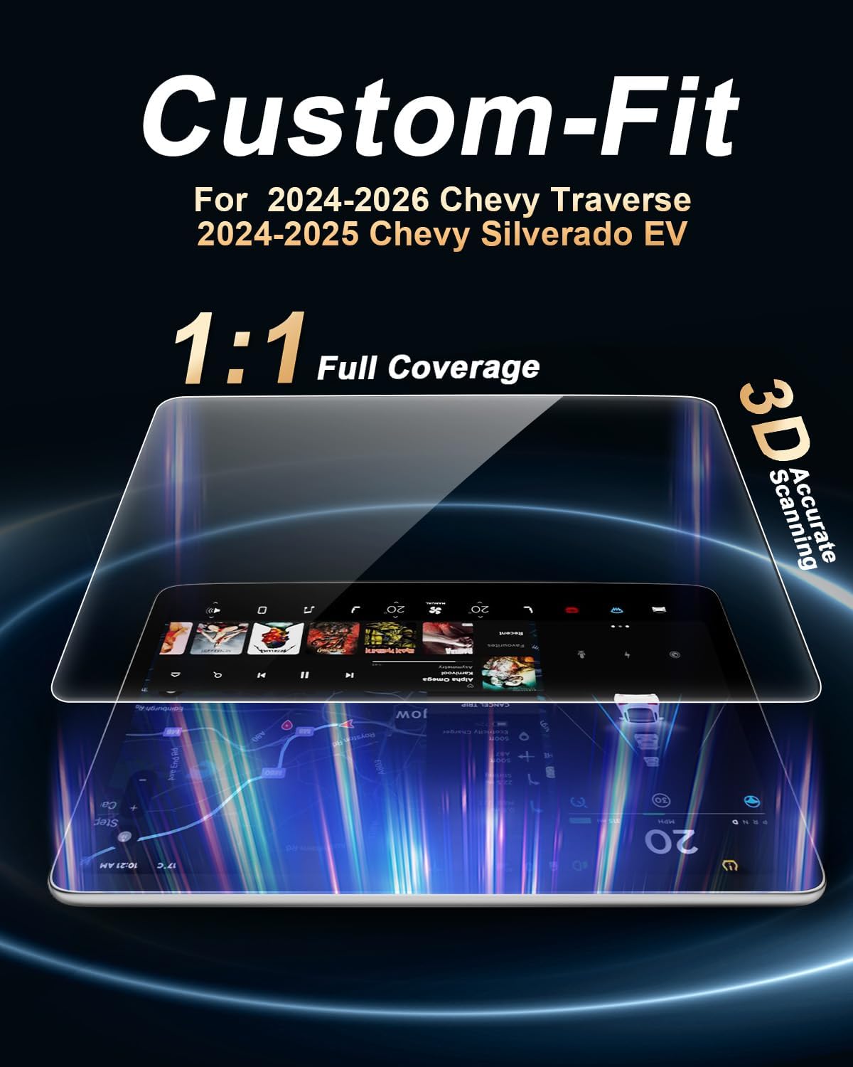 Protector pantalla Chevy Traverse 17.7pulg
