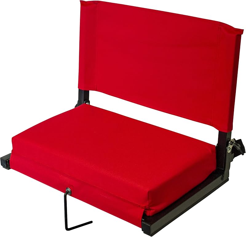 Silla estadio STADREDXL asiento acolchado color rojo