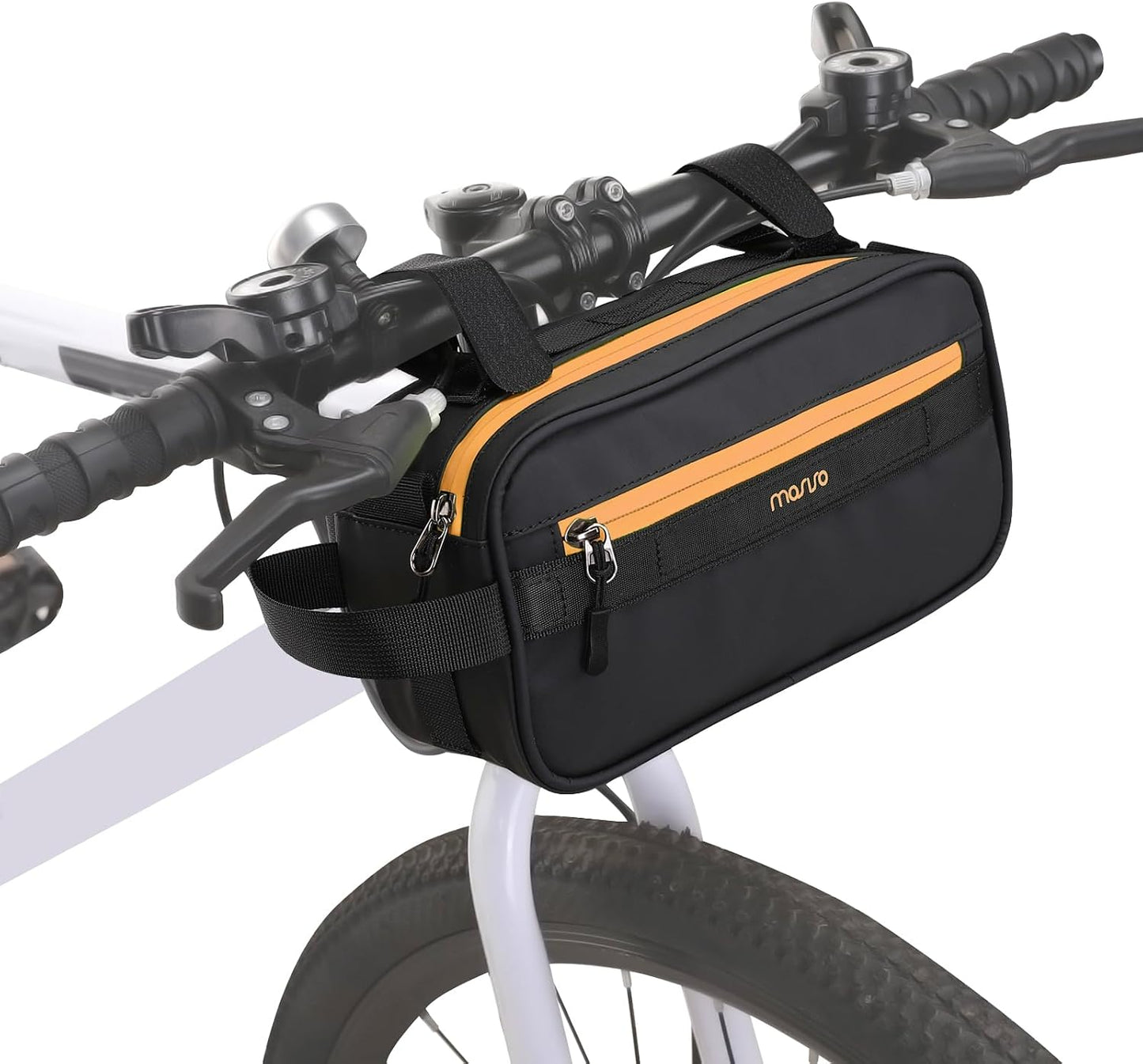 Bolsa manillar bicicleta multifuncional impermeable con correa