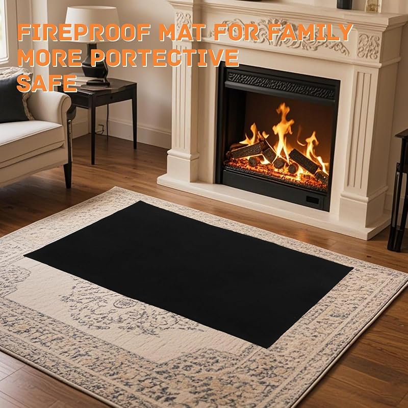 4 Mantas Fieltro Carbono 20x24pulg Resistentes Calor
