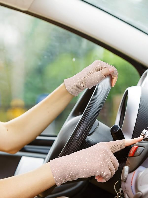 2 Guantes Protección UV para Mujer Actividades al Aire Libre