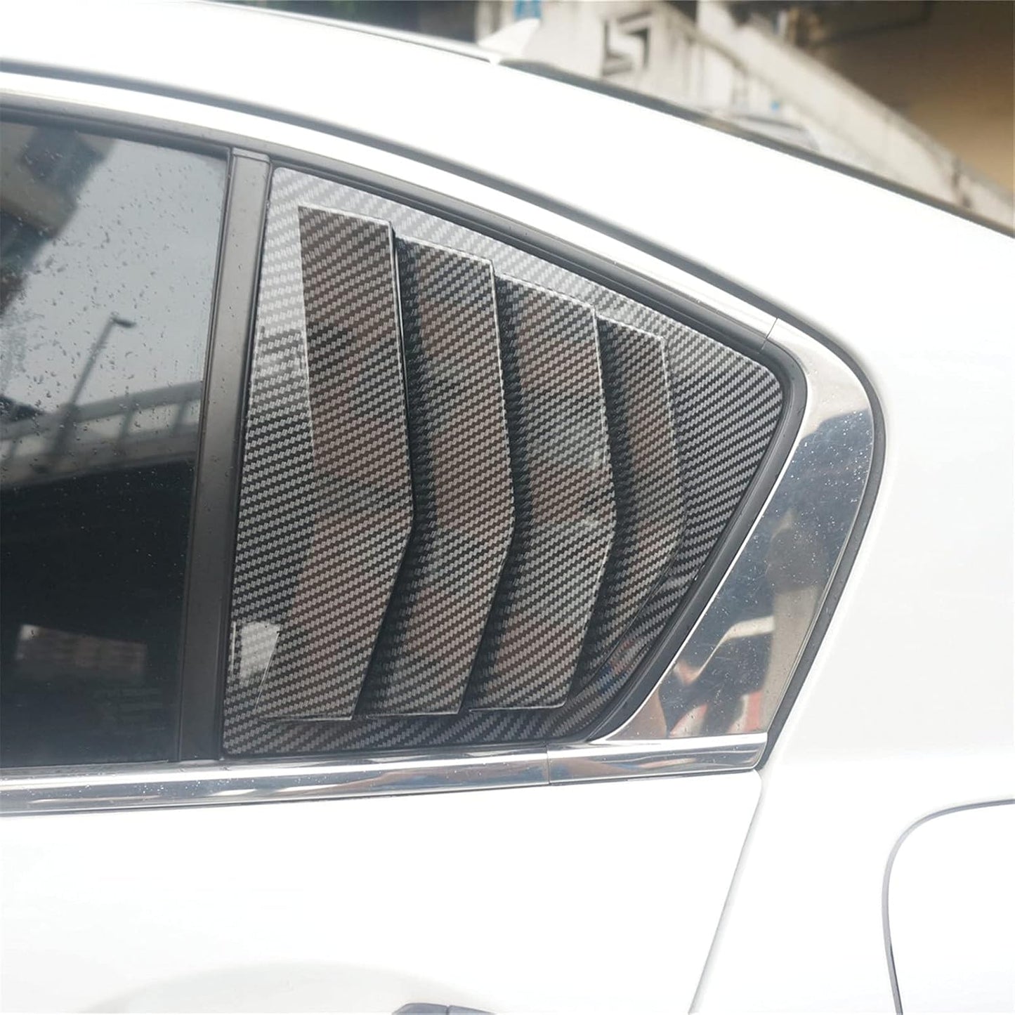 2 Paneles Fibra Carbono Estilo Deportivo Ventana Honda