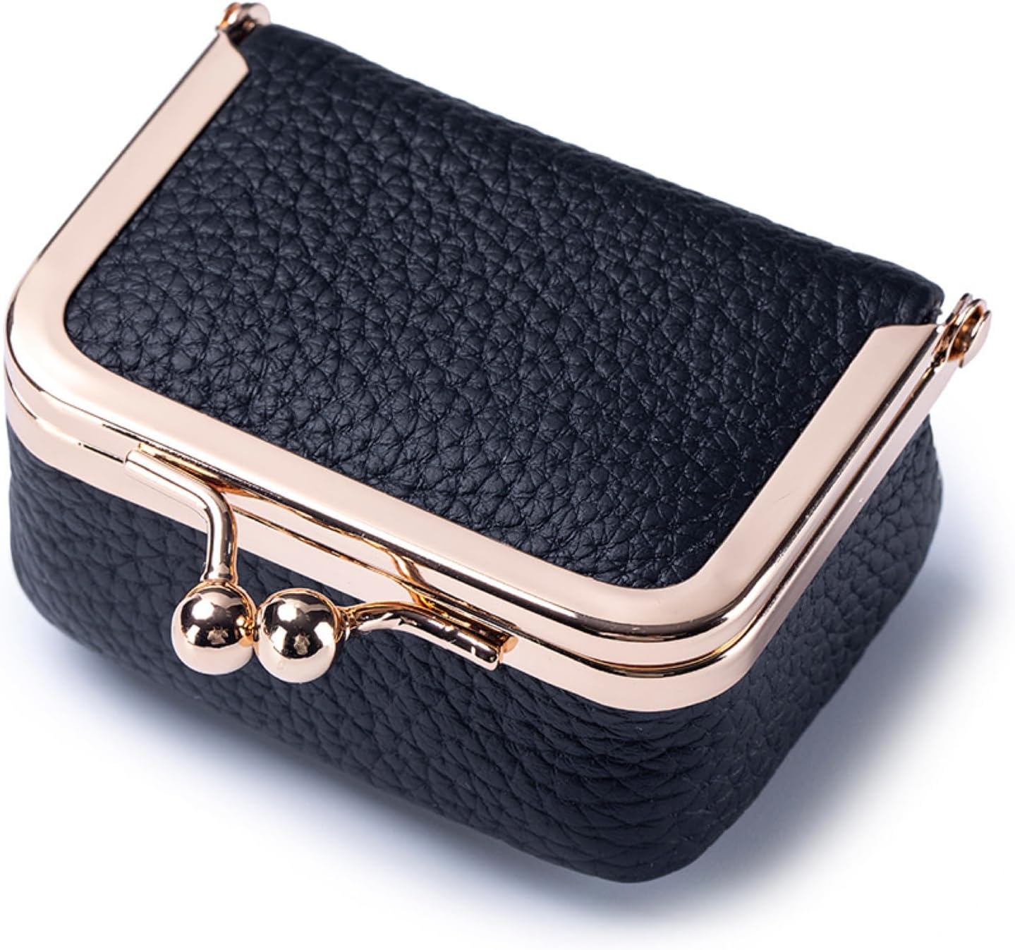 Caja joyas cuero genuino cerradura beso viaje vintage