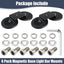 6 Pzas Soportes Magnéticos Barra Luz Led Universal