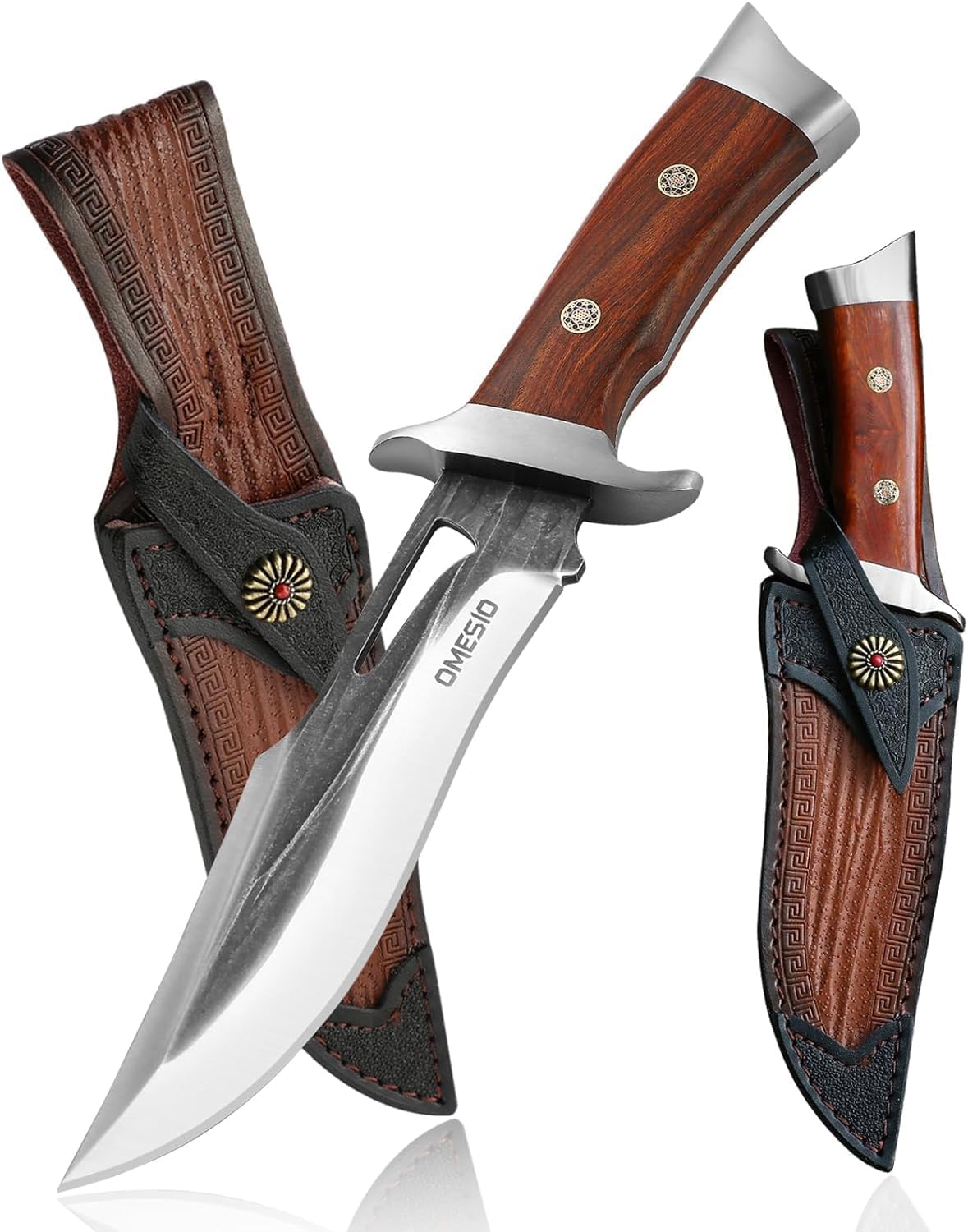 Cuchillo supervivencia hoja fija 5.7'' acero AST mango