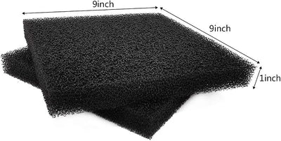 Esponjas bio para filtro acuario 9x9x1pulg 2uds