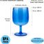 Vasos acrílicos apilables 12oz set 6 color azul