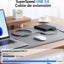 Cable USB 3.0 tipo A macho a hembra negro