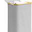 Cesta ropa sucia plegable con tapa asas bambú 110l gris