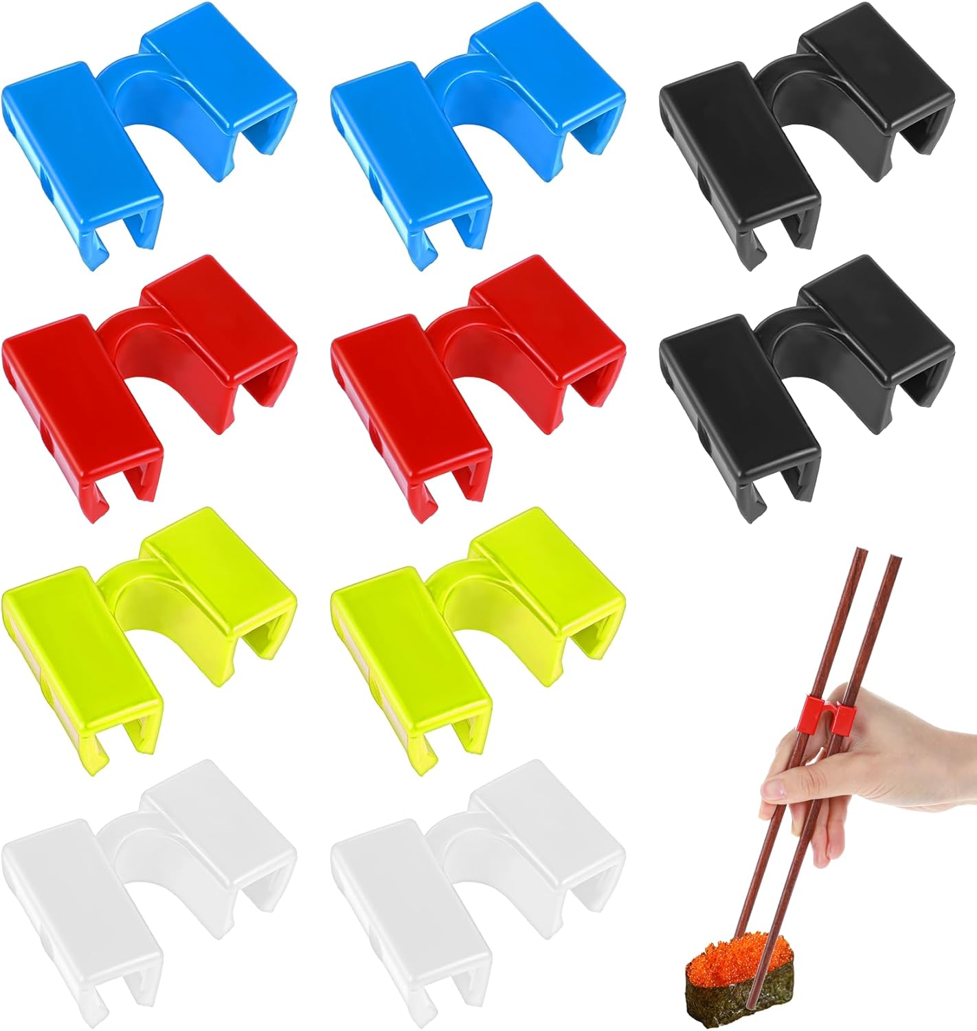 10 Pzas Palillos Entrenadores Coloridos Accesorios Cocina