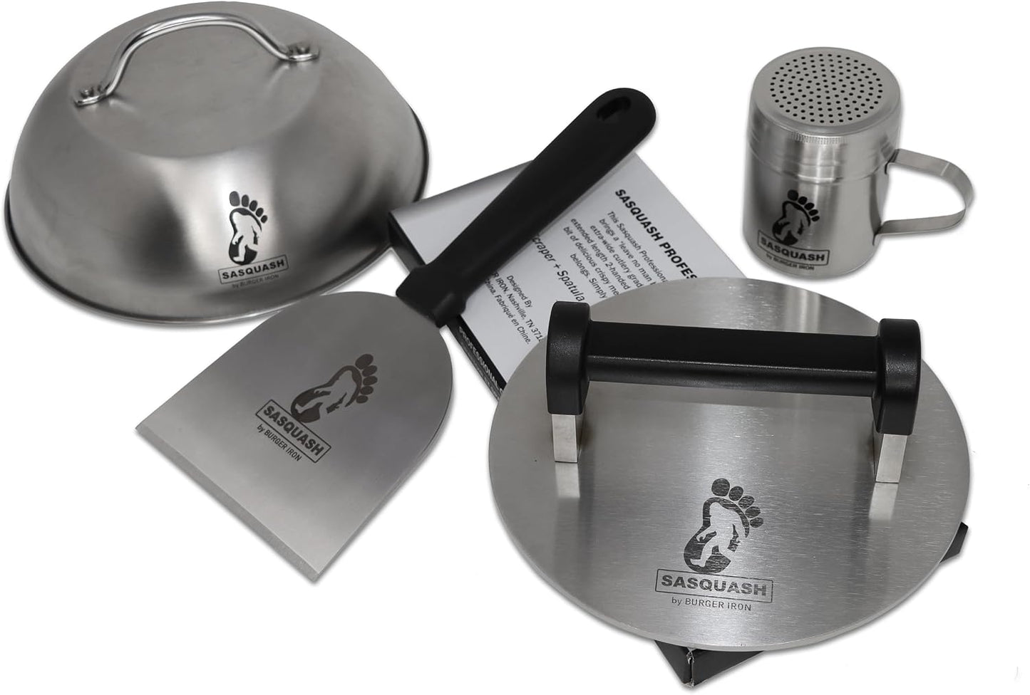 Aplastador hamburguesas Bigfoot 8pulg acero inox