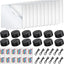 Set 12 láminas acrílicas LED nocturna 3D con control remoto