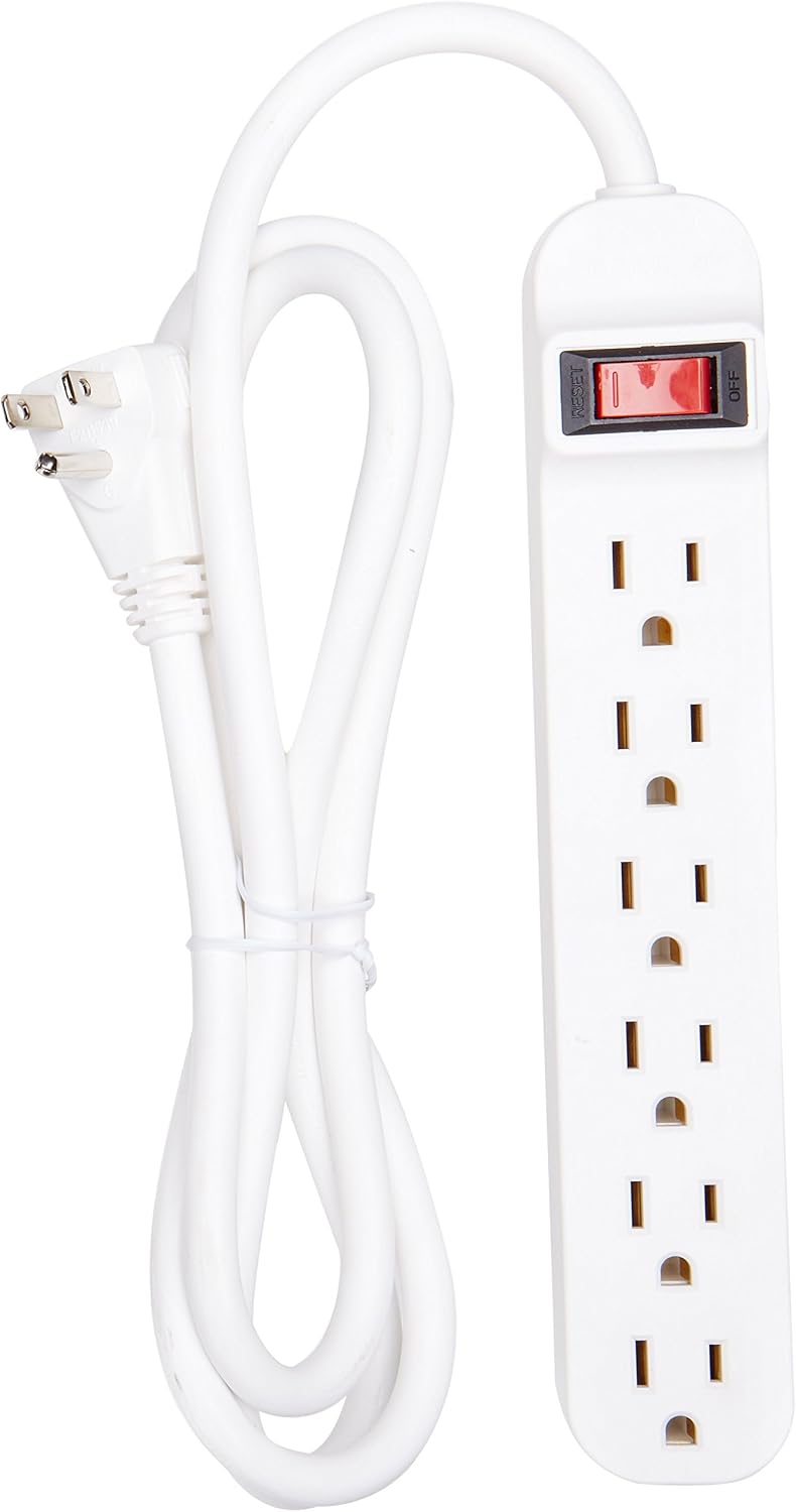 Cargador múltiple 6 salidas enchufe ángulo derecho 5ft