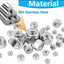 Tuercas seguridad hex 8-32 acero inox 304 brillante