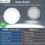 6 Luces LED empotrables 4" regulables cocina dormitorio