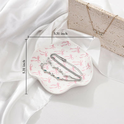 Bandeja cerámica para joyas anillos decoración habitación