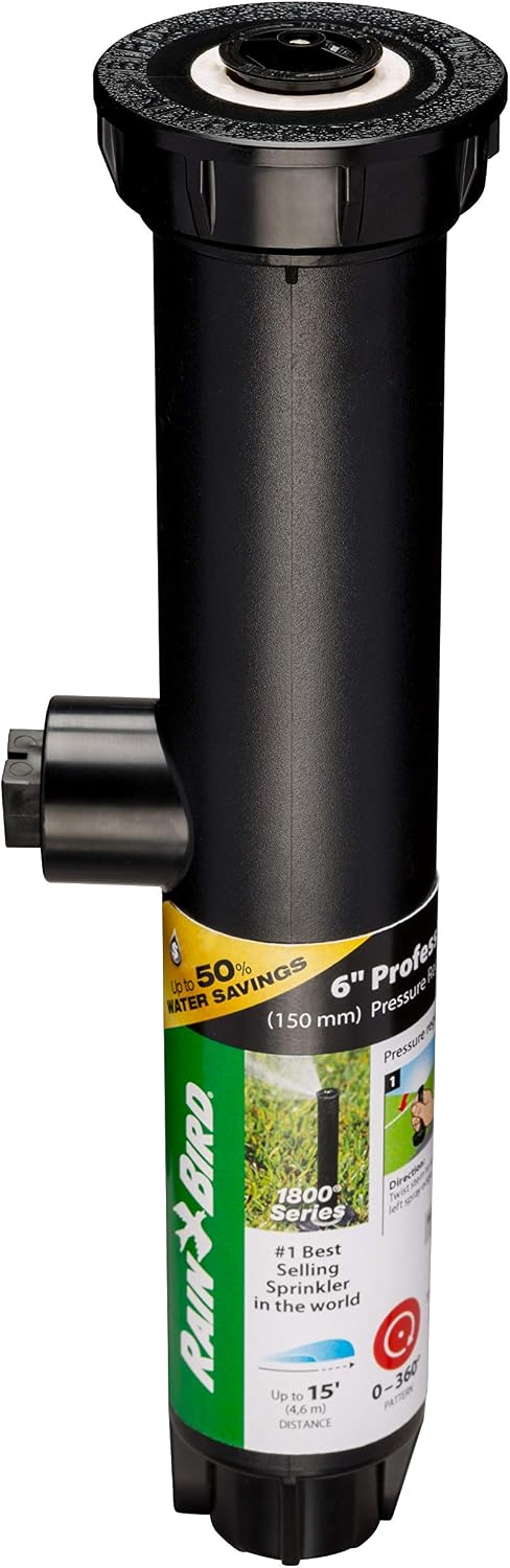 Aspersor profesional regulable 0-360° 8-15pies 6pulg