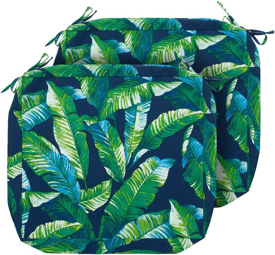 Set 2 fundas cojines patio impermeables 22x20x4