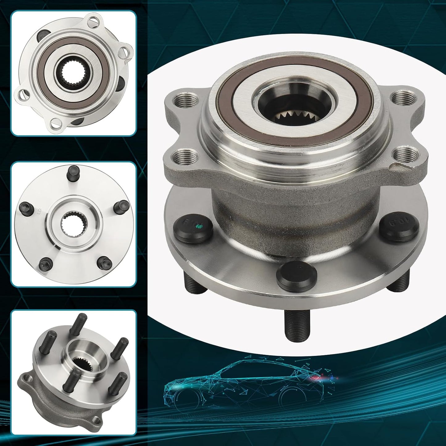 Conjunto cubo rueda trasera Subaru Legacy 05-11 Outback
