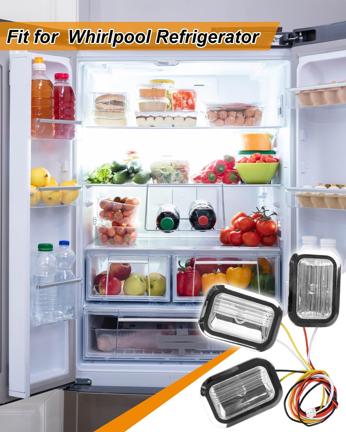 Módulo luz LED para refrigerador bisel cromado