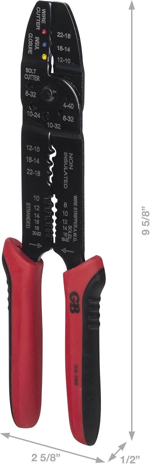 Crimpadora eléctrica y pelacables GS-366