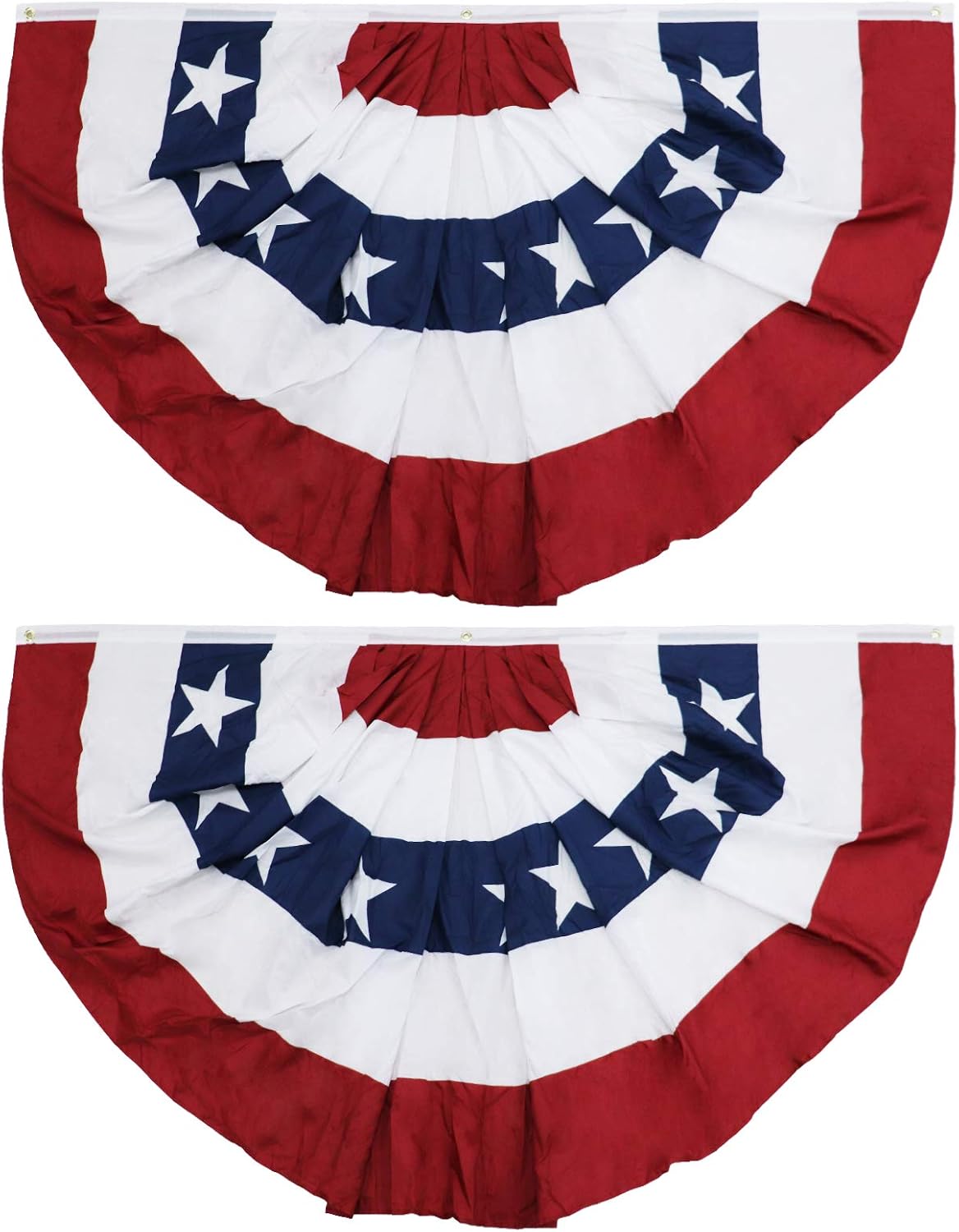 Bandera plisada 3x6ft patriótica EE.UU. 2 Uds
