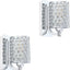 Aplique pared cristal cromado set 2 moderno baño dormitorio