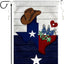 Bandera Texas 12x18pulg sombrero vaquero doble cara