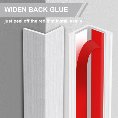 Protectores esquina pared 48pulg x1.57pulg con pegamento