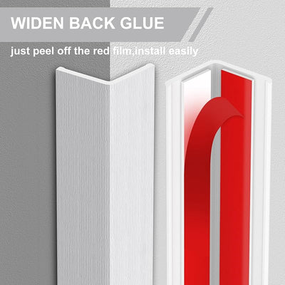 Protectores esquina pared bebé 36" x1-5/8" con pegamento