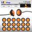 20 Luces LED Ámbar 3cm Universal Camiones