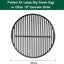 Rejilla hierro fundido para Big Green Egg 18pulg