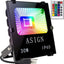 Reflector LED RGB 10-100W 16 colores con control remoto IP66