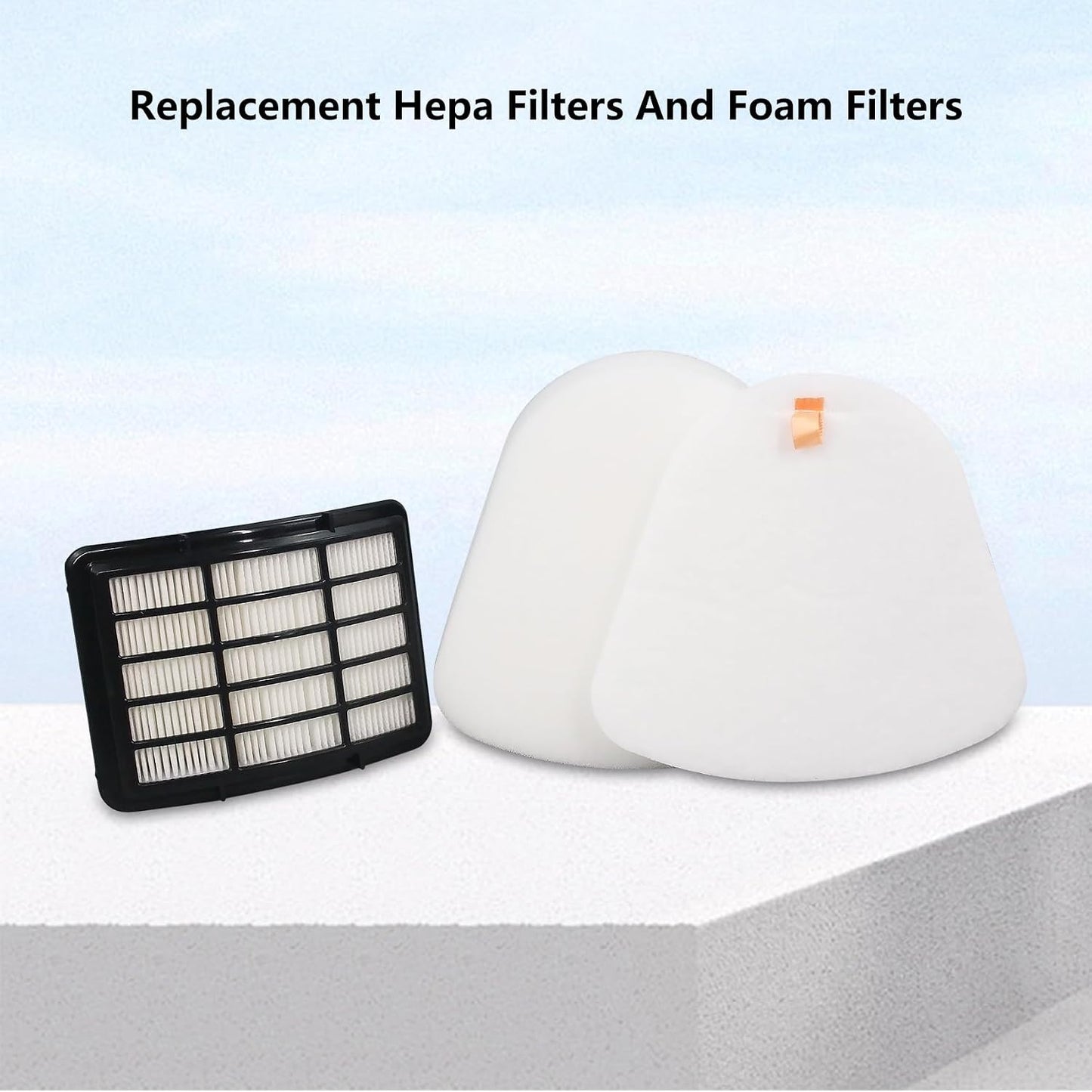 Filtro repuesto Shark NV380 4 filtros espuma 2 HEPA