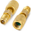 2 Pzas Adaptador Refrigerante Latón R32 R454B 1/4