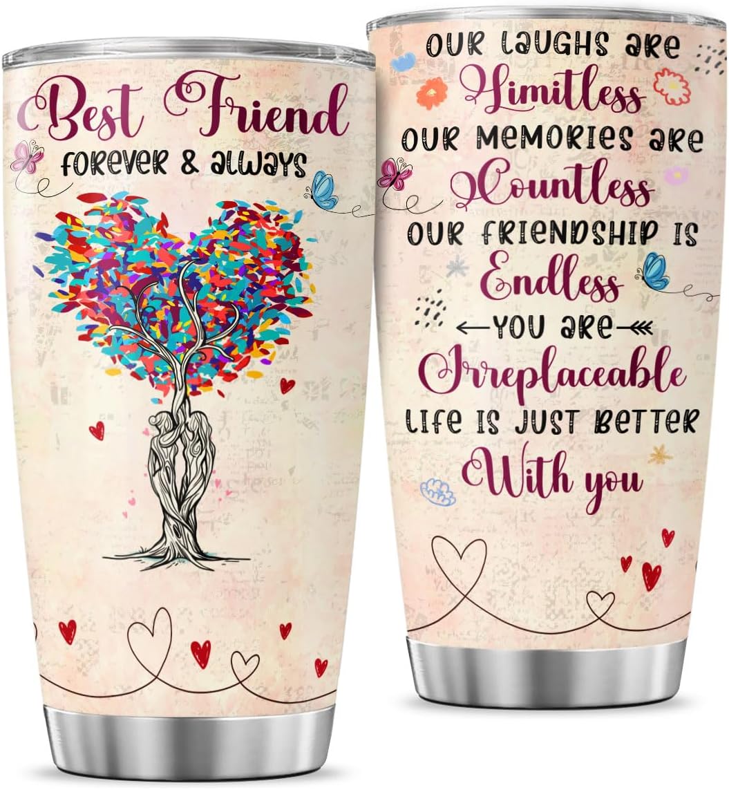 Vaso 20oz con tapa y popote regalo mujer