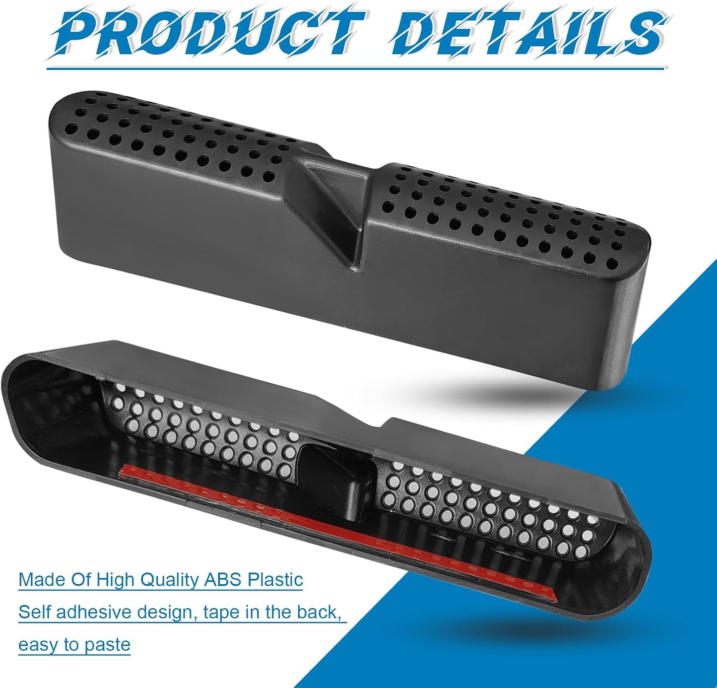 Cubierta protectora ABS coche 2019-23 negro 2 Pzas