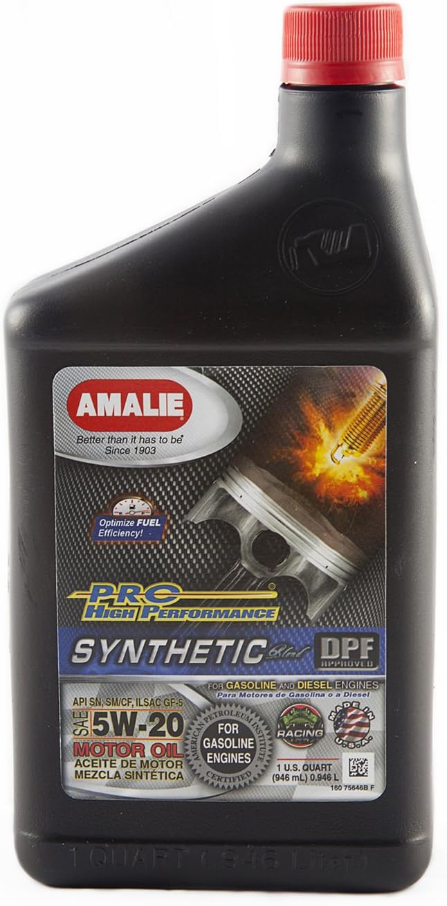 Aceite motor sintético 5W-20 1qt