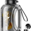 Botella agua 95oz/2.8L con popote asa correa deporte